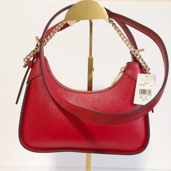🌸New Michael Kors Wilma Red Small  2 Way Crossbody Bag - Picture 2 of 8